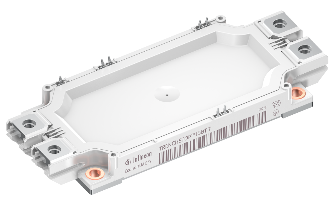 英飞凌推出基于1700 V TRENCHSTOP™ IGBT7芯片的EconoDUAL™ 3模块,大幅提升逆变器的功率密度