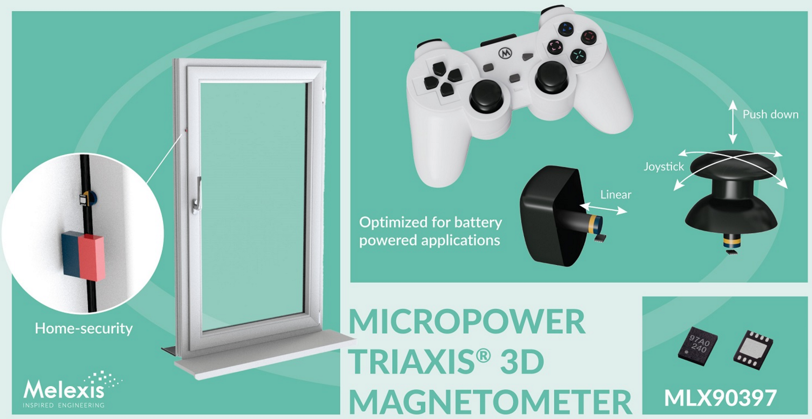迈来芯推出全新 3D 磁力计，有效优化电池供电应用