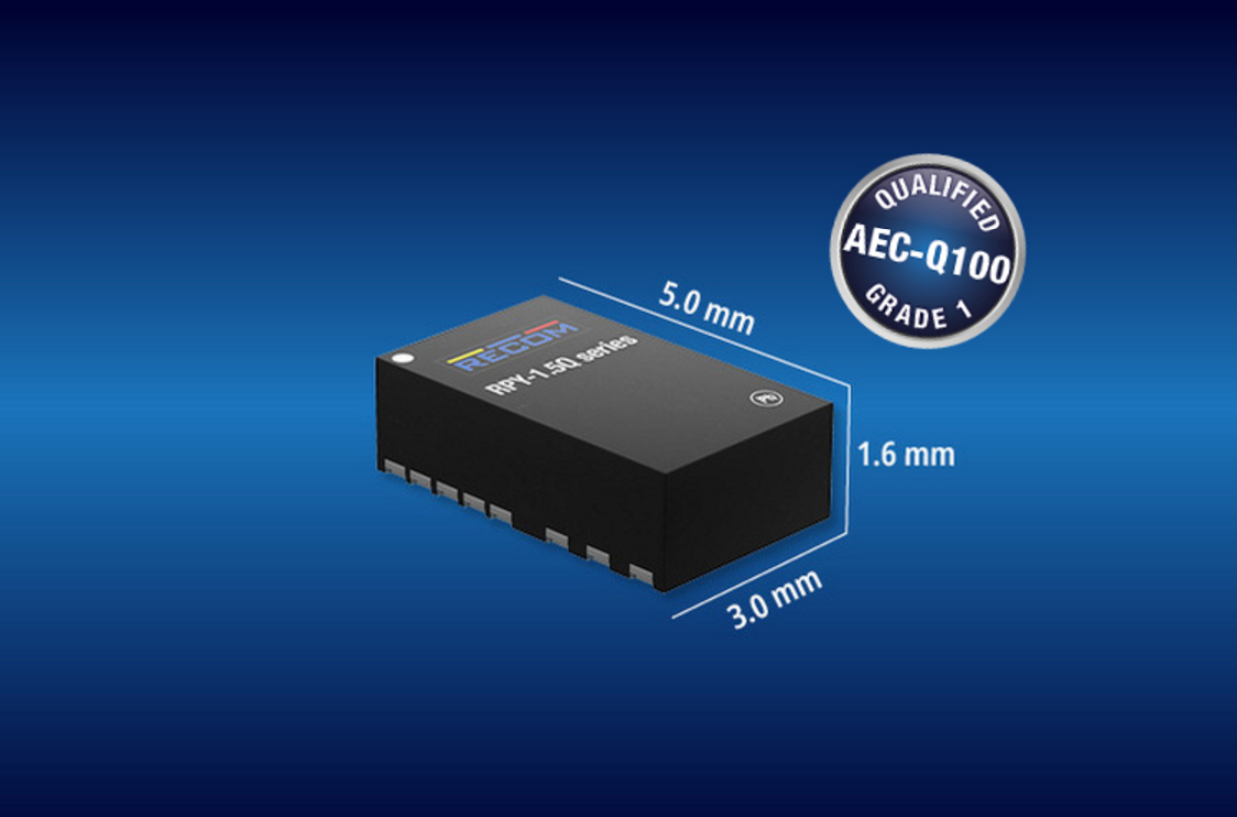RECOM通過車規級AEC-Q100 認證的LED驅動芯片