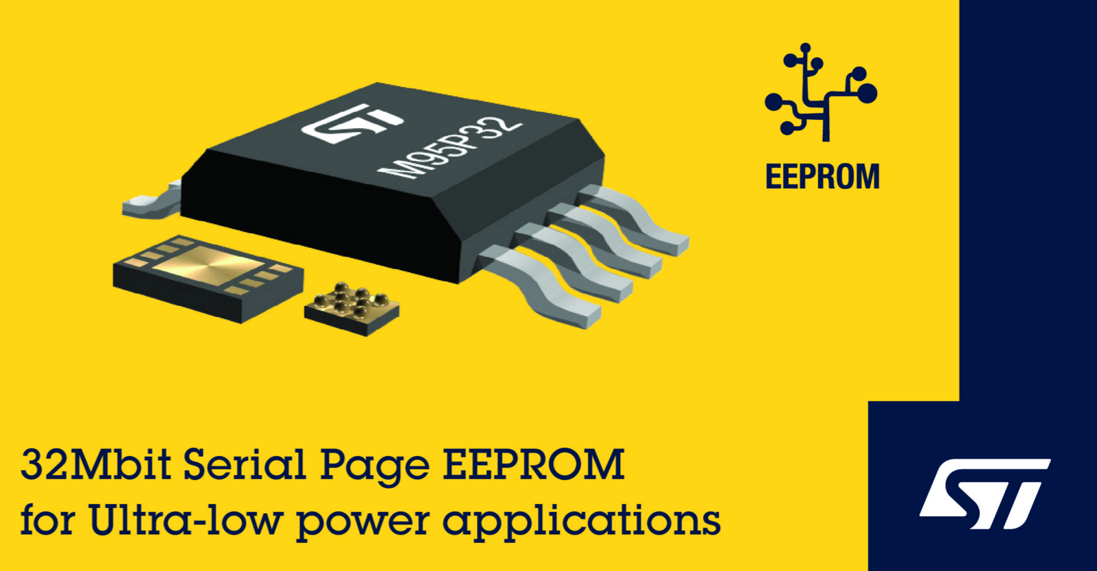 意法半導體非易失性存儲器取得突破，率先在業界推出串行頁EEPROM