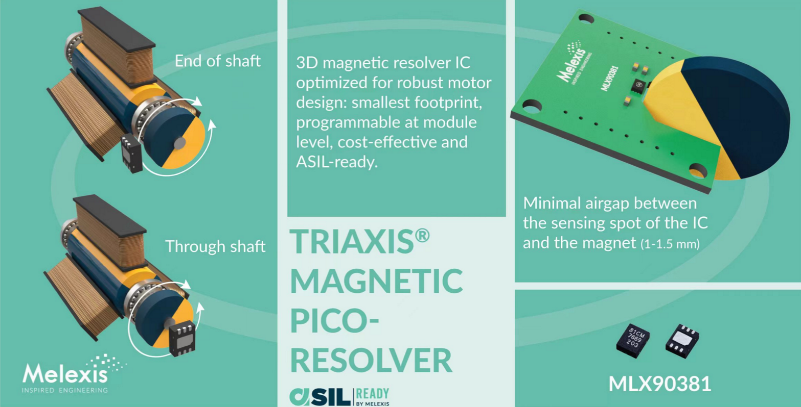 Melexis 推出首款尺寸更为小巧的微型角度编码器芯片