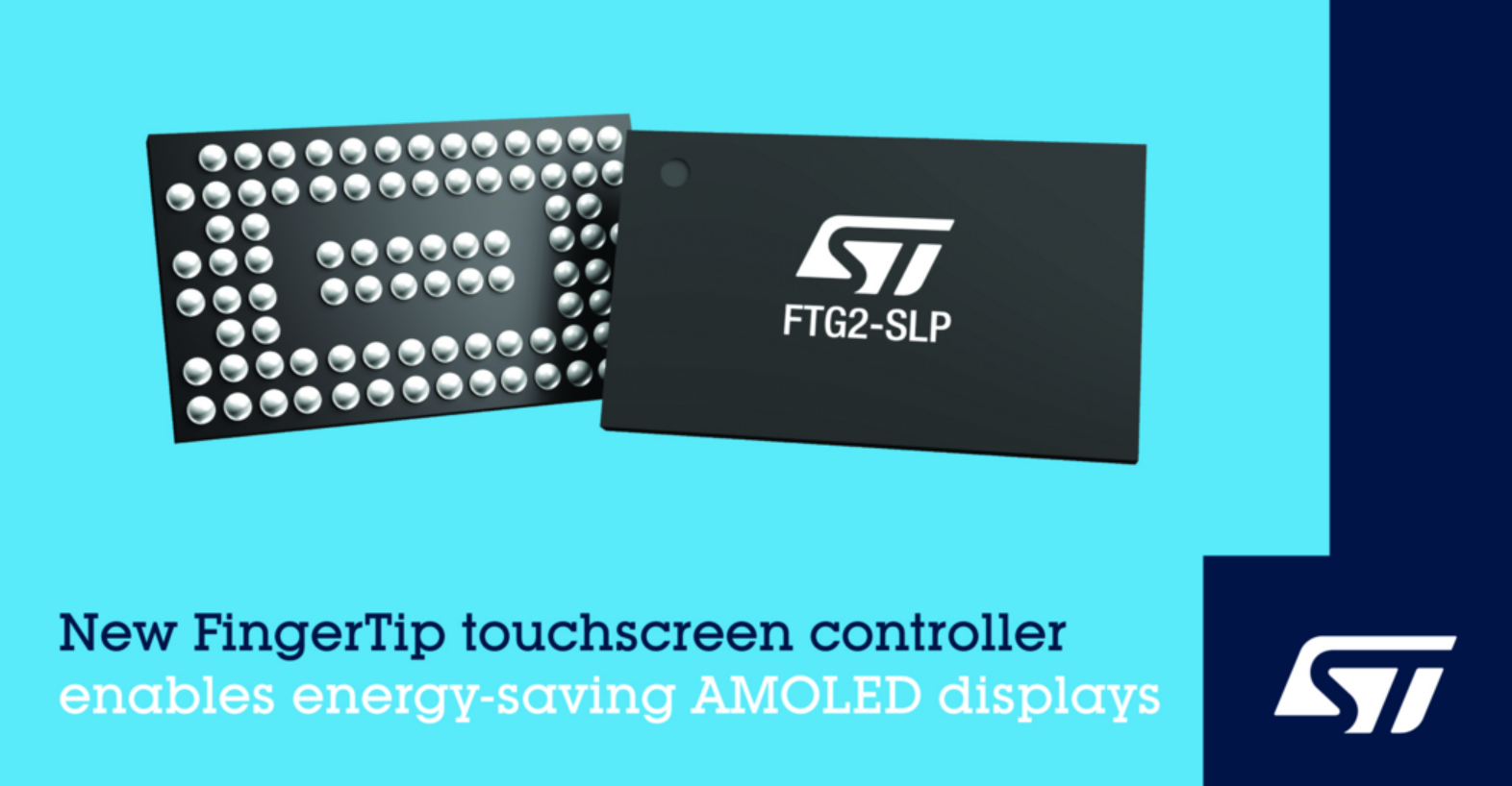 意法半导体触屏控制器支持新一代AMOLED节能显示器