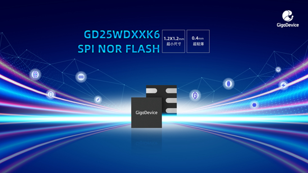 兆易创新1.2mm×1.2mm USON6 GD25WDxxK6 SPI NOR Flash产品系列问世