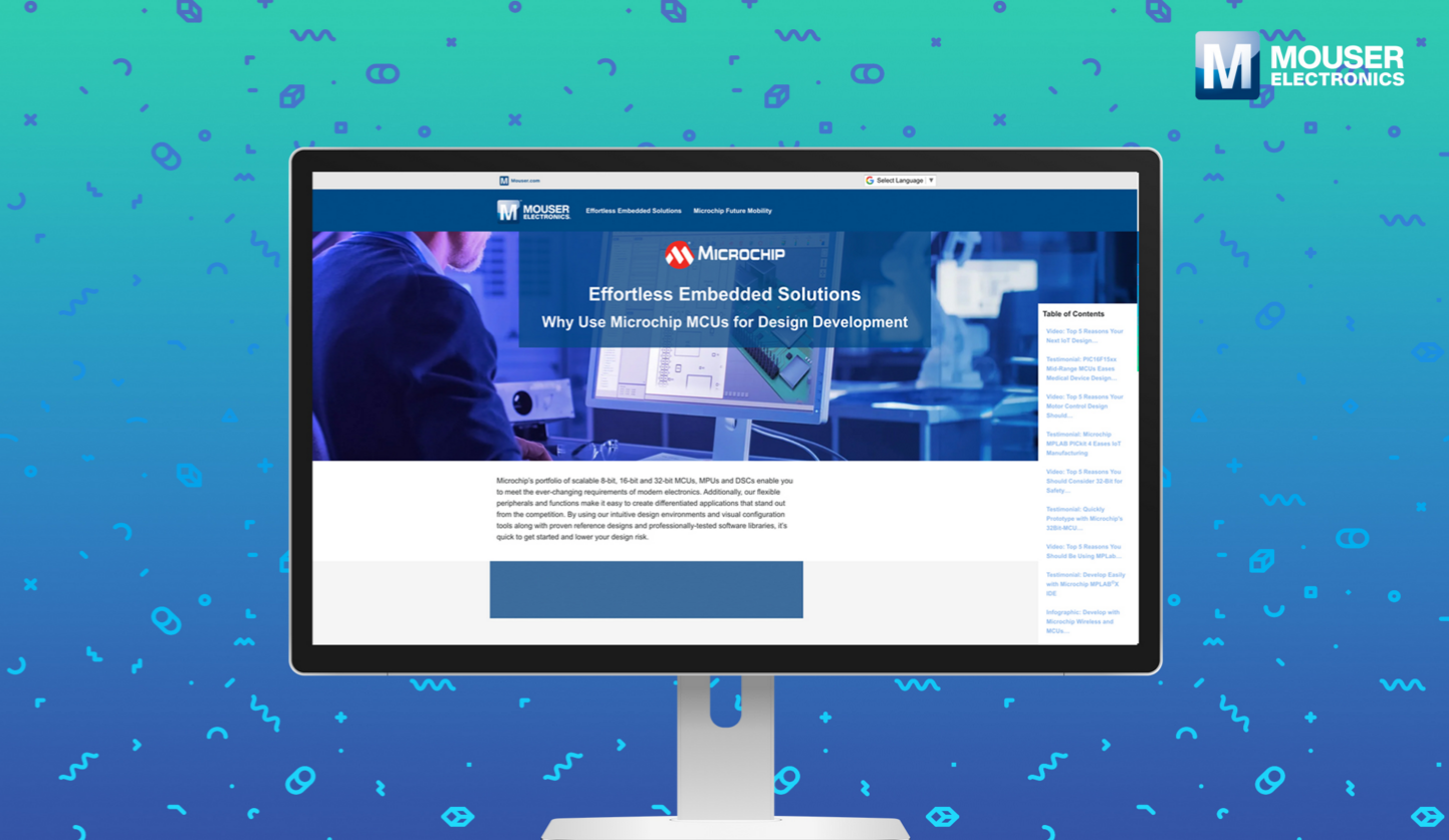 贸泽和Microchip联手发布全新电子书 介绍嵌入式解决方案的灵活性和丰富功能