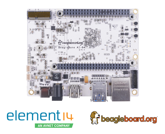 e络盟开售新款BeagleBone AI-64单板机