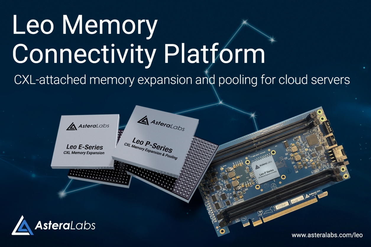 Astera Labs面向CXL附加內存擴展和池化應用的Leo Memory Connectivity Platform進入預量產階段