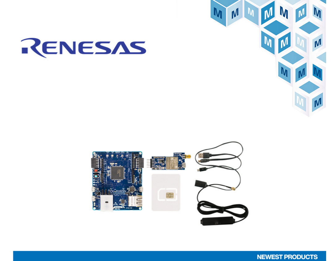 贸泽开售Renesas CK-RX65N云套件 助力智能家居和工业控制应用