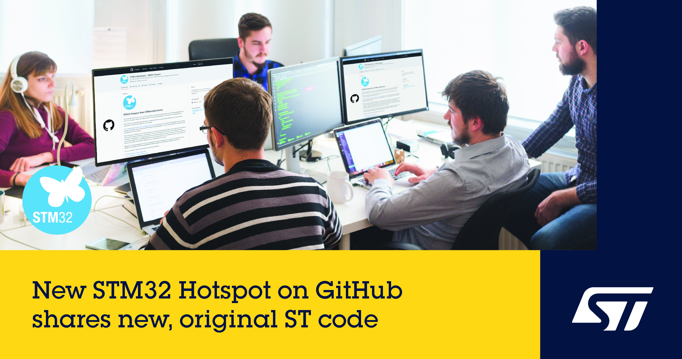 意法半导体在GitHub网站上开设STM32 Hotspot社区发布内部项目的可信代码