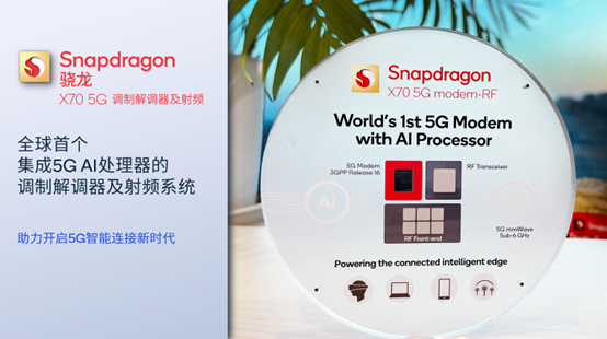 骁龙X70荣获“世界互联网领先科技成果”，赋能5G智能连接新时代