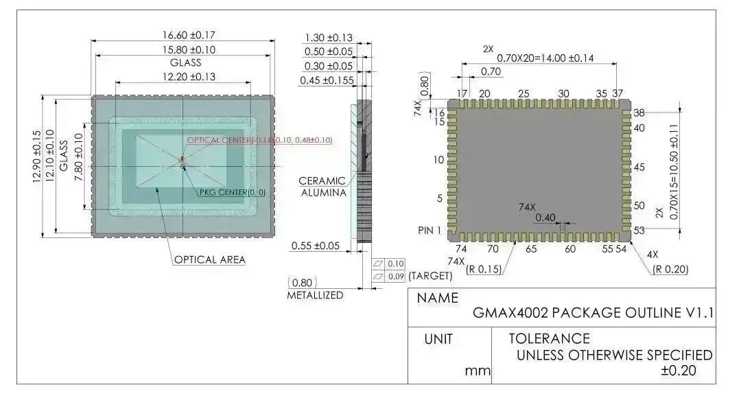 長光辰芯發布GMAX4002全局快門近紅外增強CMOS圖像傳感器