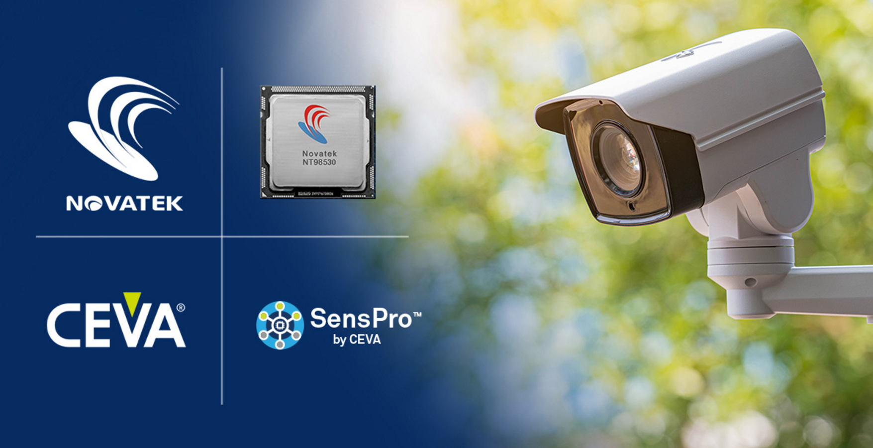 CEVA最新传感器中枢DSP助力联咏科技 新型多传感器IP摄像头SoC
