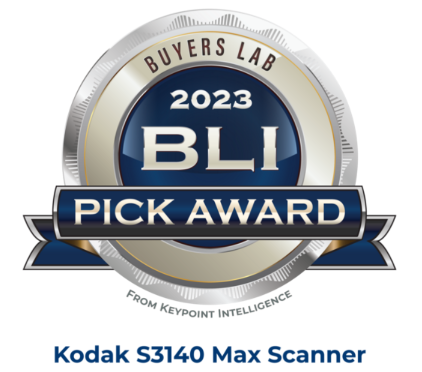 Kodak Alaris 荣获 Keypoint Intelligence 评选的 BLI 2023 年度精选奖