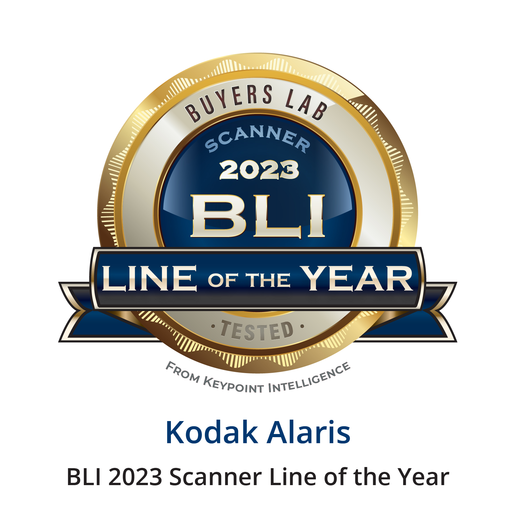 Kodak Alaris荣膺BLI 2023年度扫描仪产品线大奖