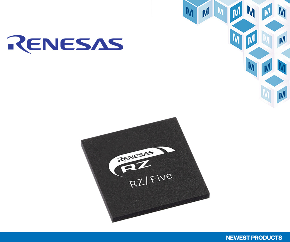 貿澤開售面向IoT 端點和工業(yè)網關應用的Renesas Electronics RZ/Five-RISC-V微處理器