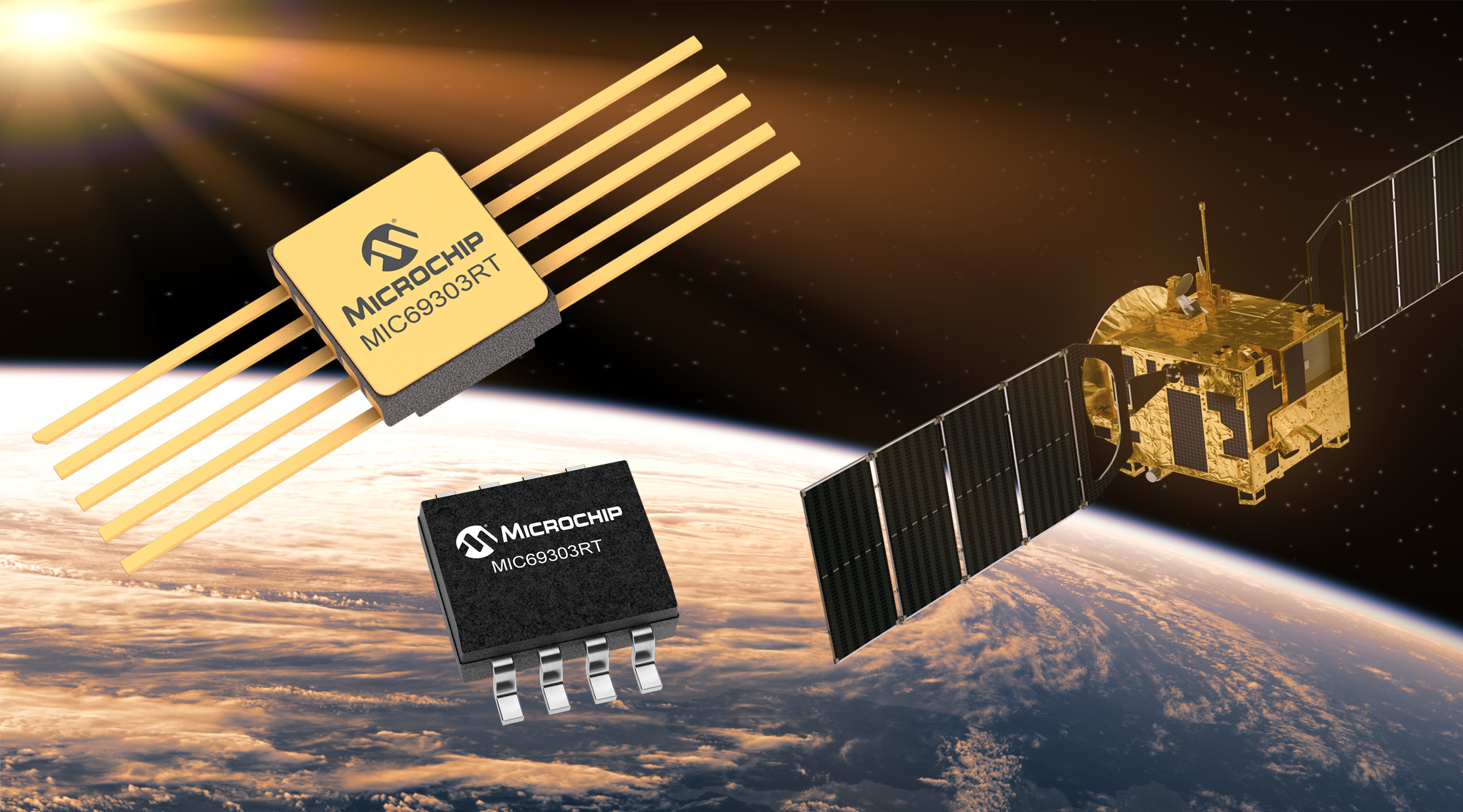Microchip推出面向低地球轨道空间应用的耐辐射电源管理器件