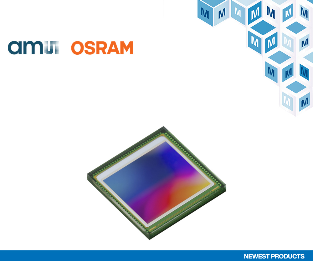 贸泽备货ams OSRAM Mira220全局快门图像传感器