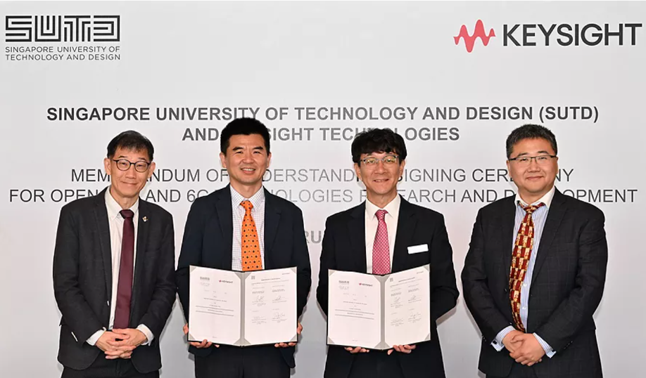 是德科技与新加坡科技设计大学就O-RAN和6G技术签署谅解备忘录