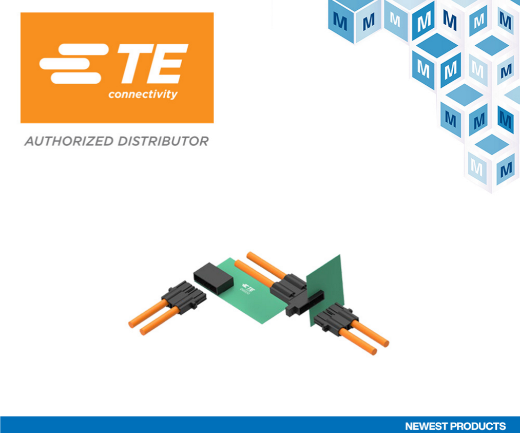 貿澤開售能為工廠自動化和機器人提供高電流容量的 TE Connectivity Dynamic D8000可插拔連接器 