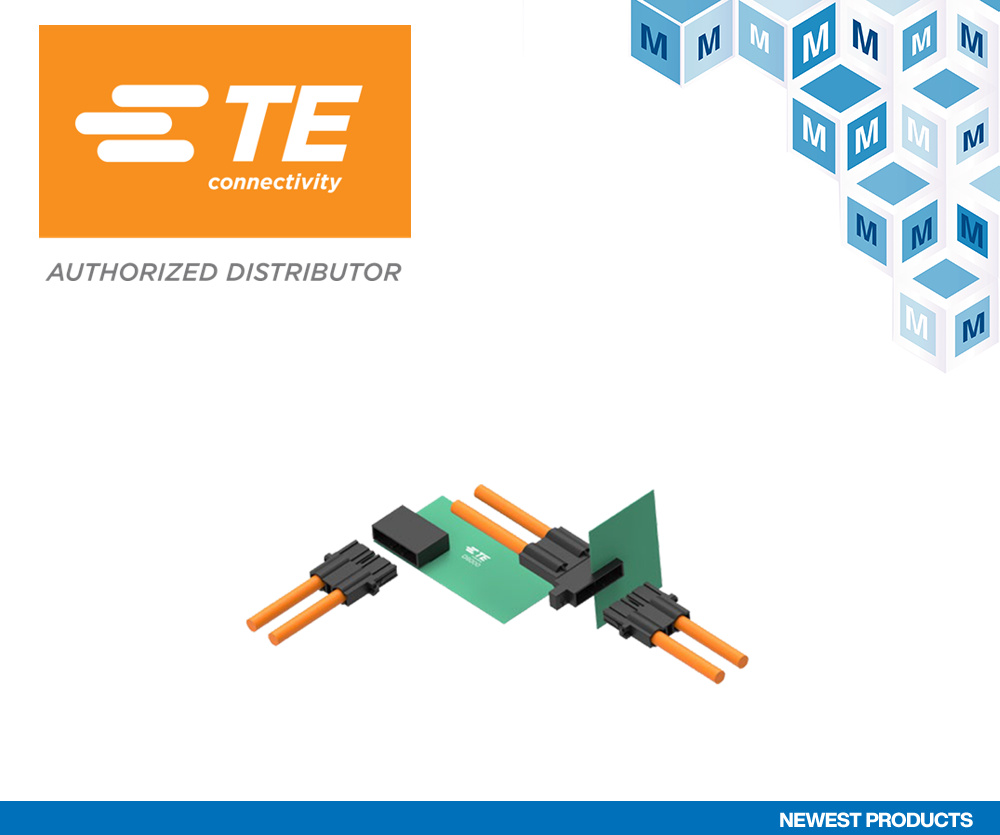 貿澤開售能為工廠自動化和機器人提供高電流容量的TE Connectivity Dynamic D8000可插拔連接器