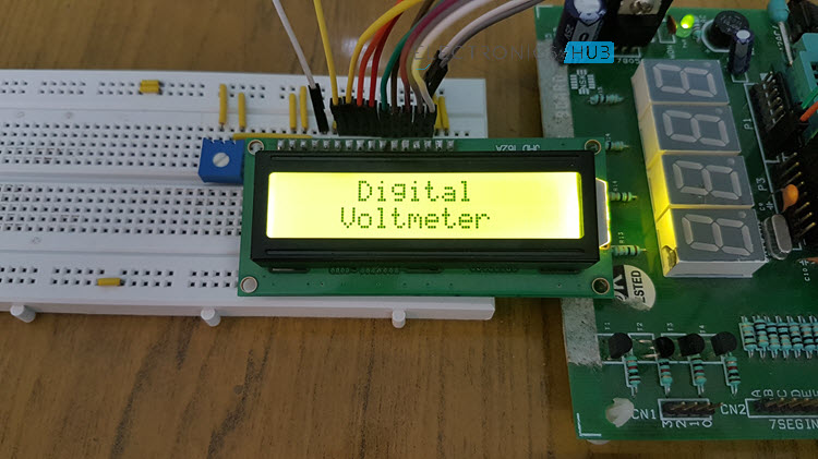 Digital Voltmeter using 8051 Microcontroller and Voltage Sensor Image 1