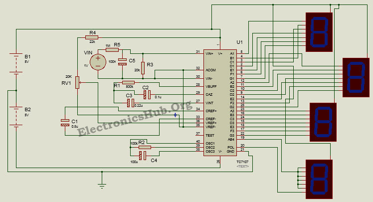 使用8051微控制器的數字電壓表