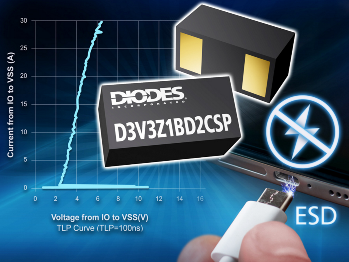 Diodes 公司推出節(jié)省空間的TVS