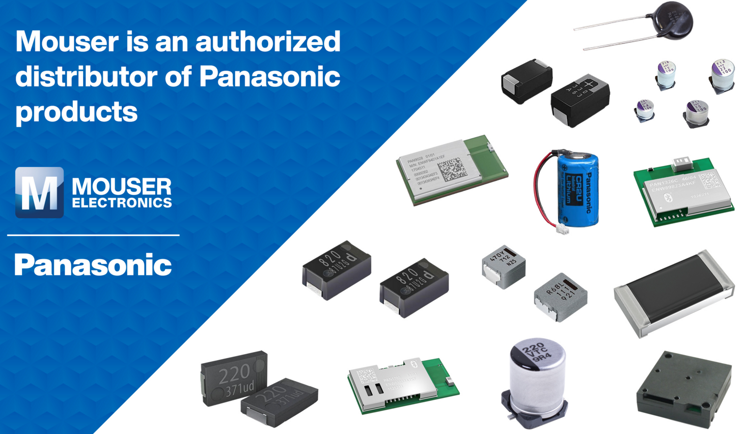 貿(mào)澤電子加大Panasonic新品備貨力度