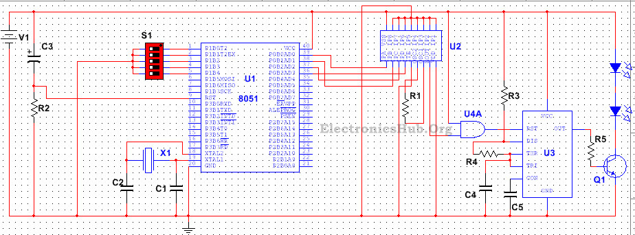 5 Channel Remote Control - Transmitter Circuit