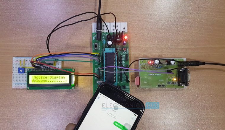 Wireless Electronic Notice Board using GSM Image 5