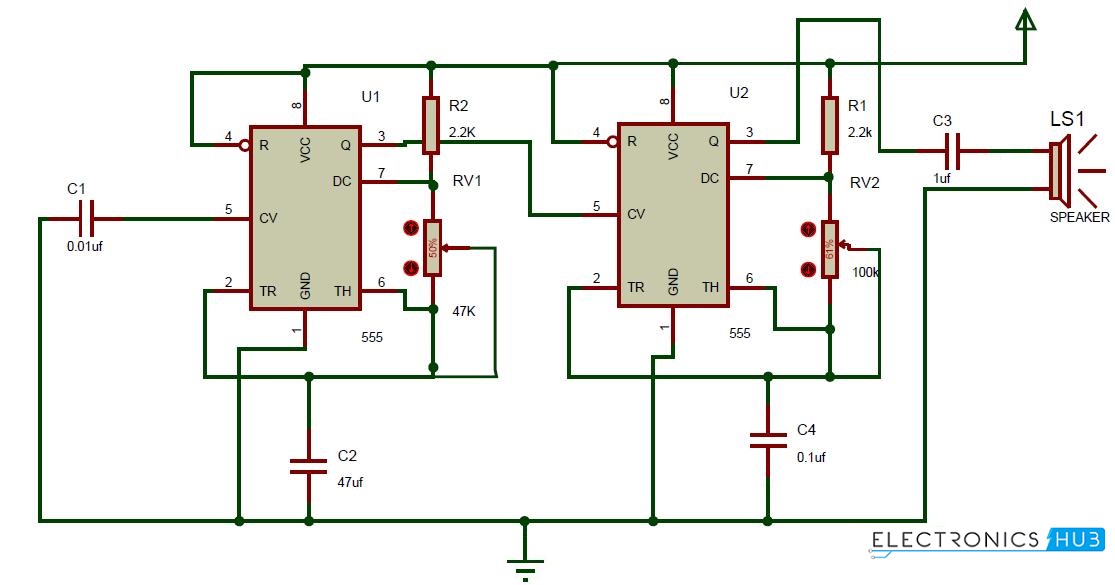 Ding Dong Sound Generator Circuit Diagram
