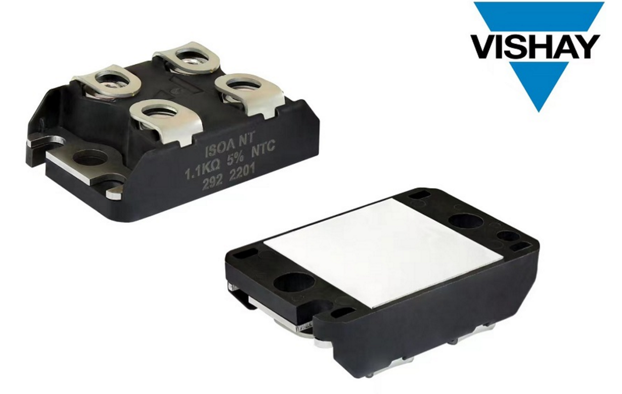 Vishay推出厚膜功率电阻器，可选配NTC热敏电阻和PC-TIM