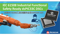 支持IEC 61508工业功能安全的dsPIC33C DSC