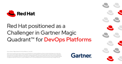 2023 Gartner DevOps平台魔力象限报告发布，红帽被评为挑战者