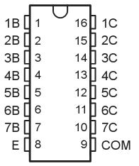 ULN2003 Pin Diagram