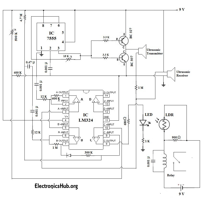 Automatic Door Bell With Object Detection Circuit