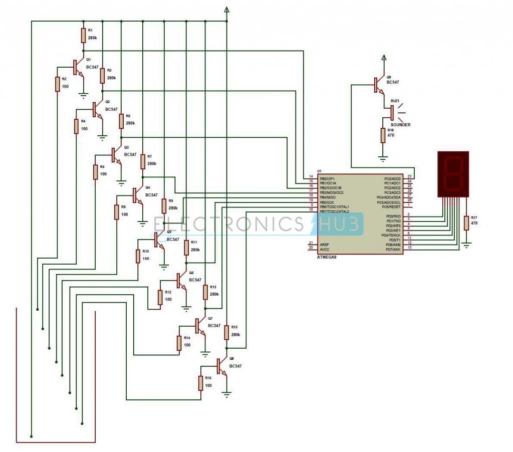 Water Level Indicator Circuit Diagram