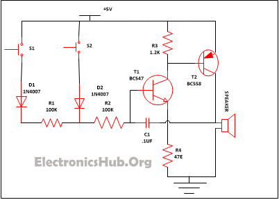 Security Alarm Circuit Diagram