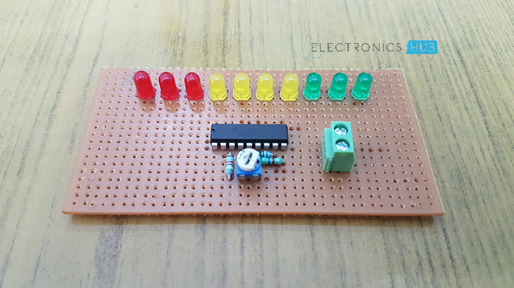 Battery Level Indicator Circuit Image 1