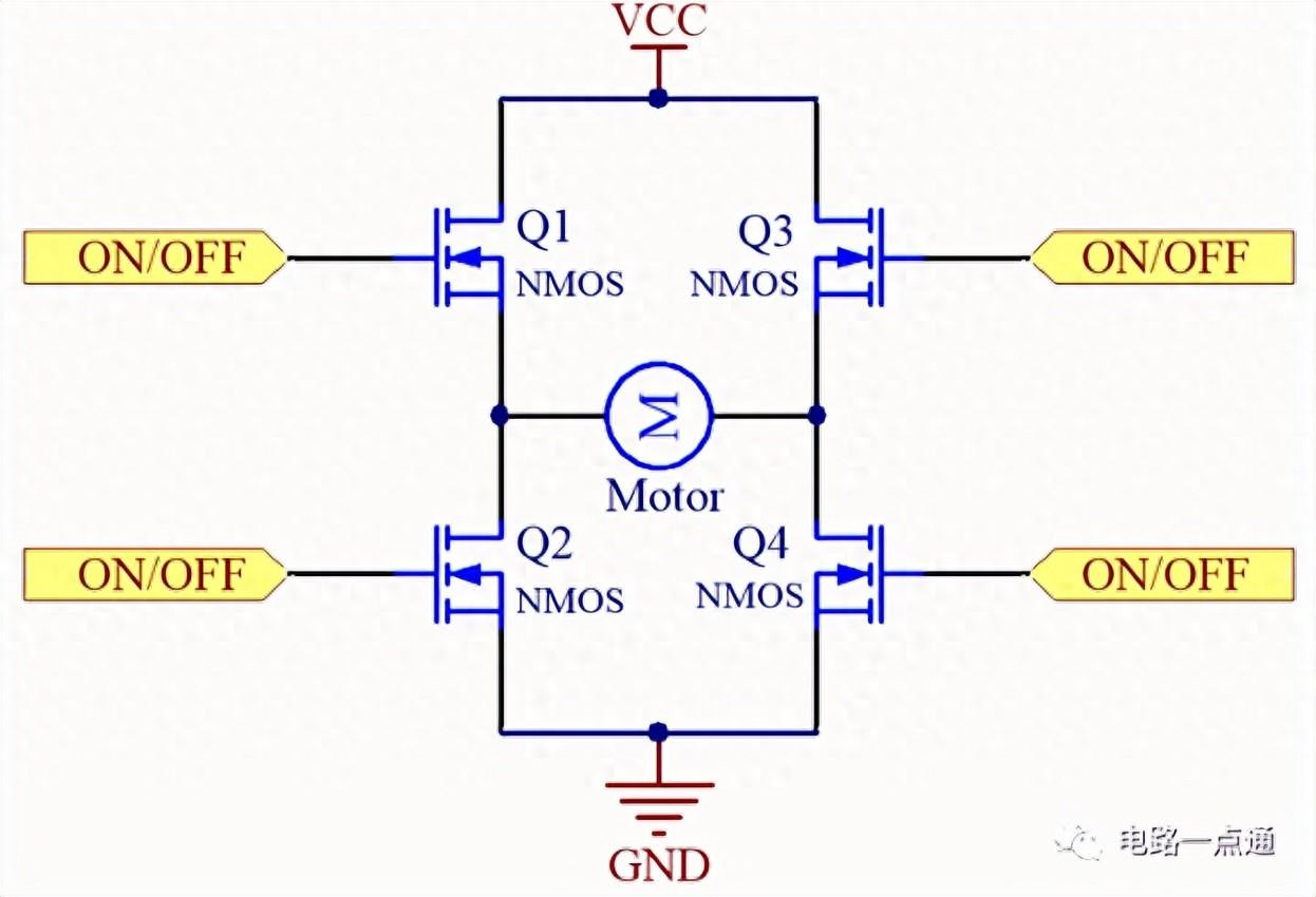 電機(jī)驅(qū)動(dòng)芯片A4950及H橋電路分析