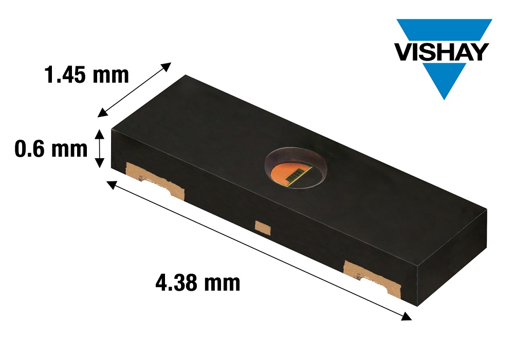 Vishay发布业界首款符合AEC-Q100标准的矩形环境光传感器