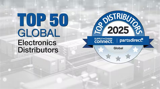 AMPLE SOLUTIONS三度登榜全球TOP50，持续领跑电子分销赛道