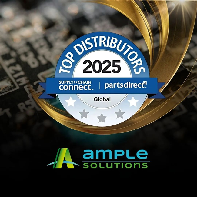 AMPLE SOLUTIONS三度登榜全球TOP50，持续领跑电子分销赛道