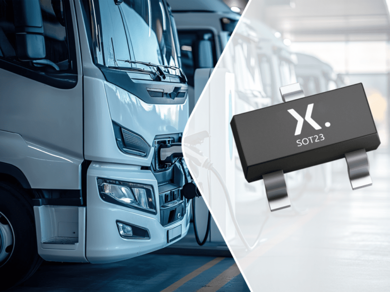 Nexperia 展示首款用于 EV 数据网络的 48 V ESD 保护二极管