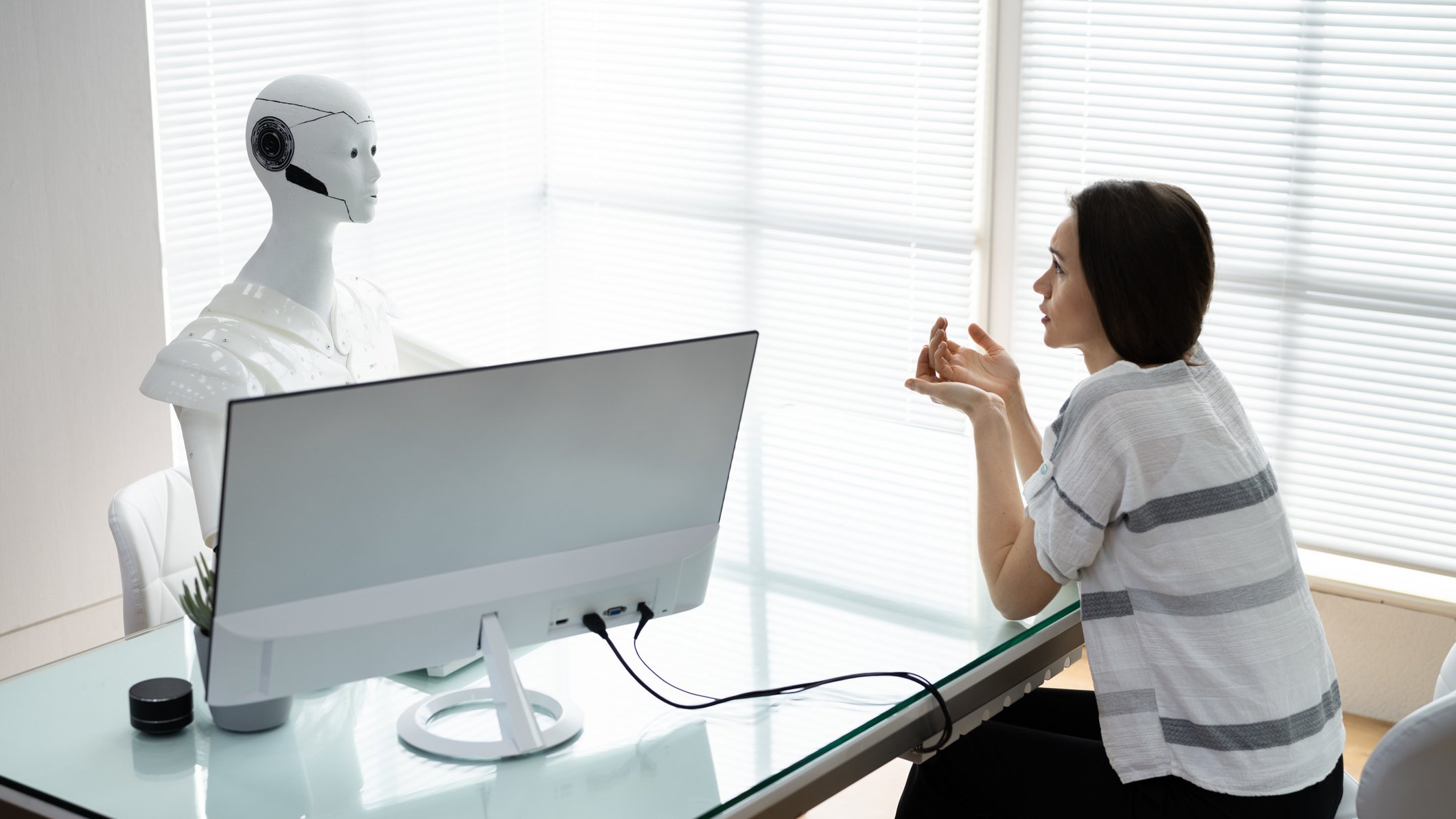 Robot Doctor and lady