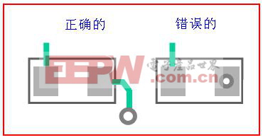 通孔最好不要打在焊盤上