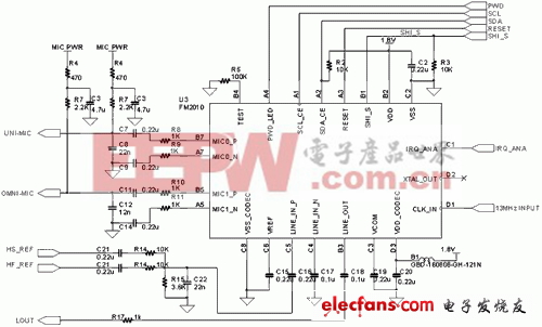  FM2010典型應(yīng)用原理圖