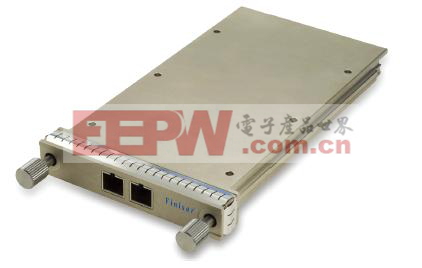 用于客户端传输的光收发器是基于针对一个线路卡尺寸以及电气连接的CFP多源协议