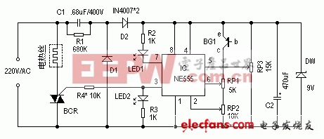 采用NE555的電熱毯溫控器電路設(shè)計