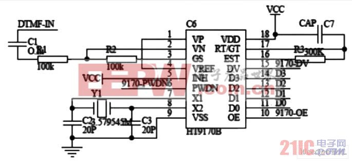 HT9170B 電路圖