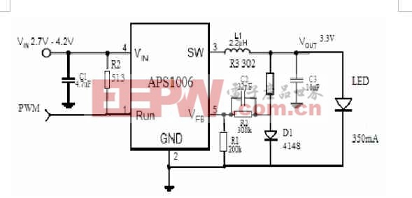 APS1006應(yīng)用于電子礦燈